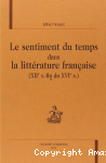 Le sentiment du temps dans la littérature française