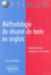 Méthodologie du résumé de texte en anglais