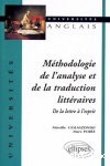 Méthodologie de l'analyse et de la traduction littéraires